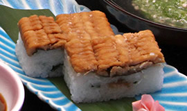 ハモの押し寿司