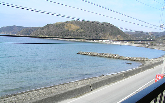 館内からの風景